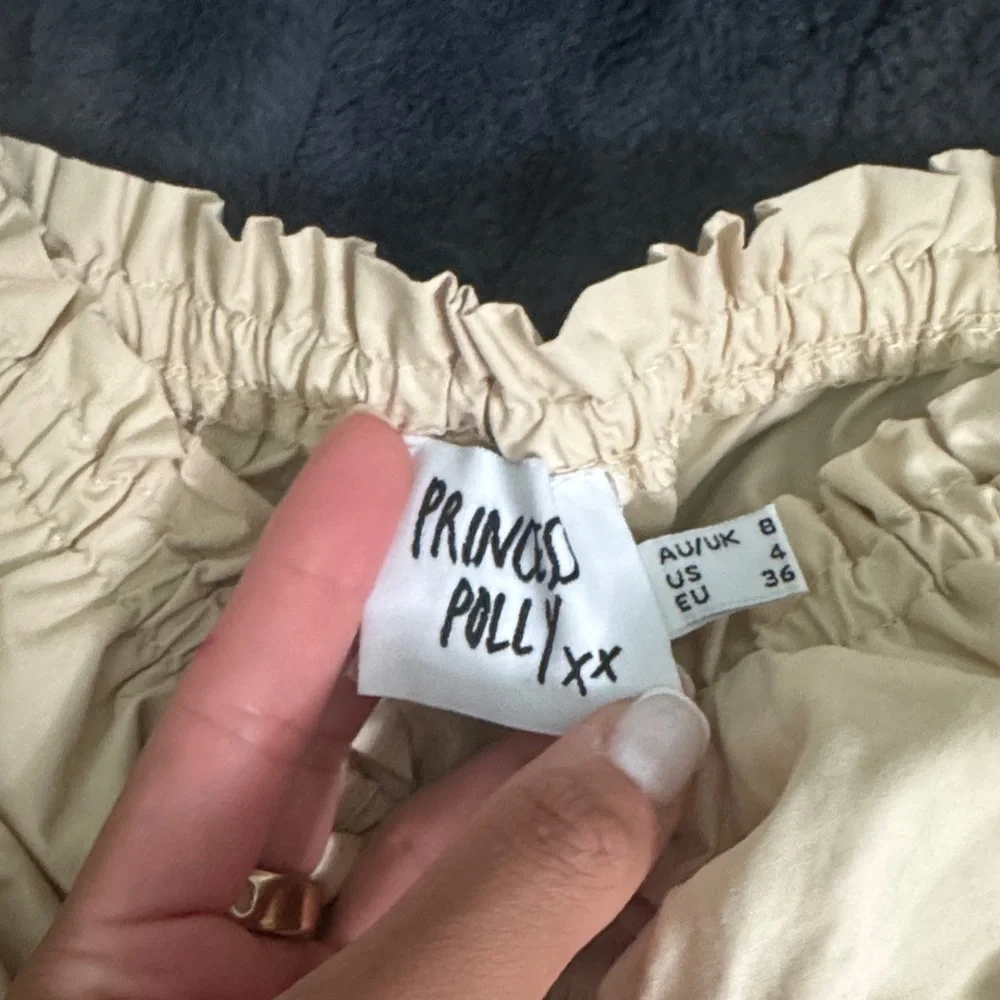 Princess Polly Cream Ruffle Dress - Picture 2 of 2